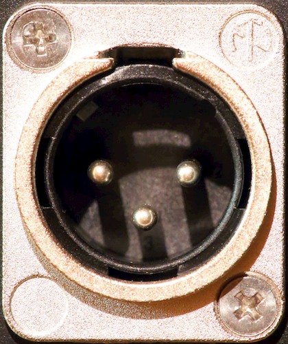 XLR Male Panel Connector